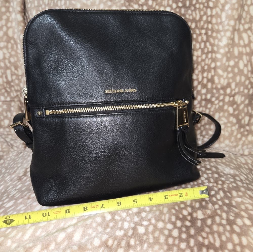 Michael Kors Black Leather Shoulder Bag